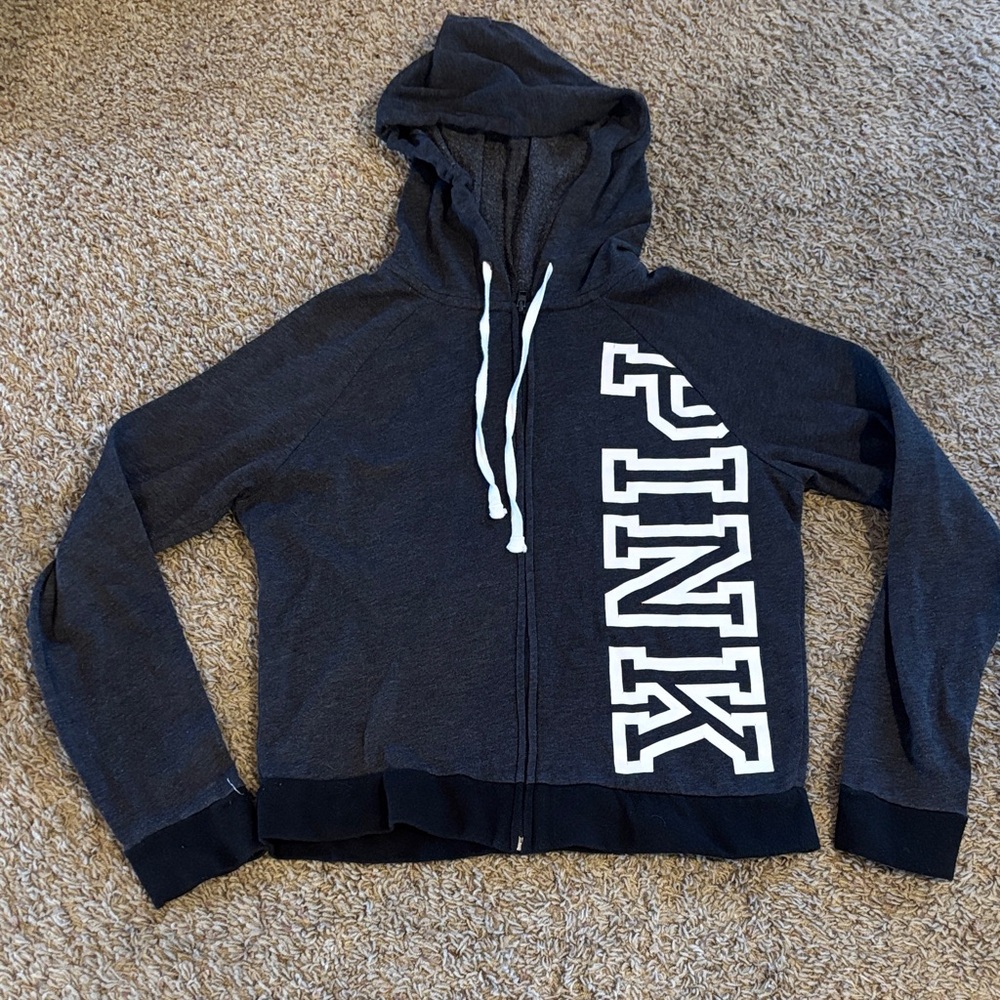 PINK Victoria's Secret Charcoal Hoodie